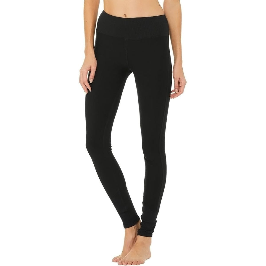 Alo Yoga Women's High Waist Alosoft Lounge Leggings – Buttery Soft Workout Yoga Pants Black