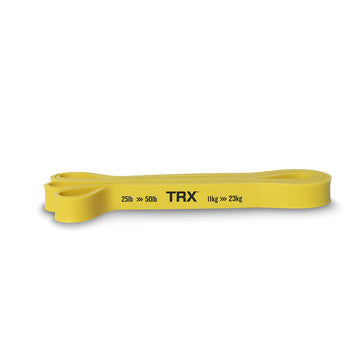 TRX Training Strength Band, Full-Body Resistance Band for Home and Gym Use, Resistance Band for Working Out, 25 lbs - 50 lbs, Yellow