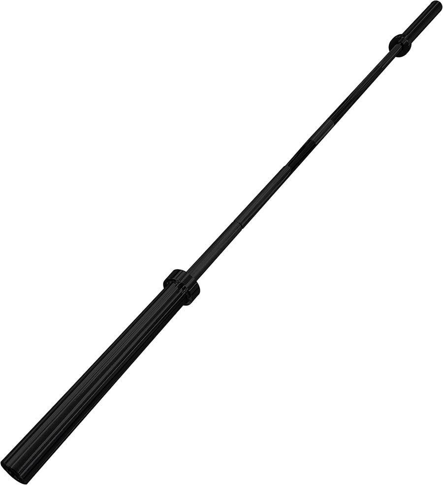 CAP Barbell 7 ft Olympic Bar – 28mm Grip Diameter, Bronze Bushings, Black, 51.75 Inches