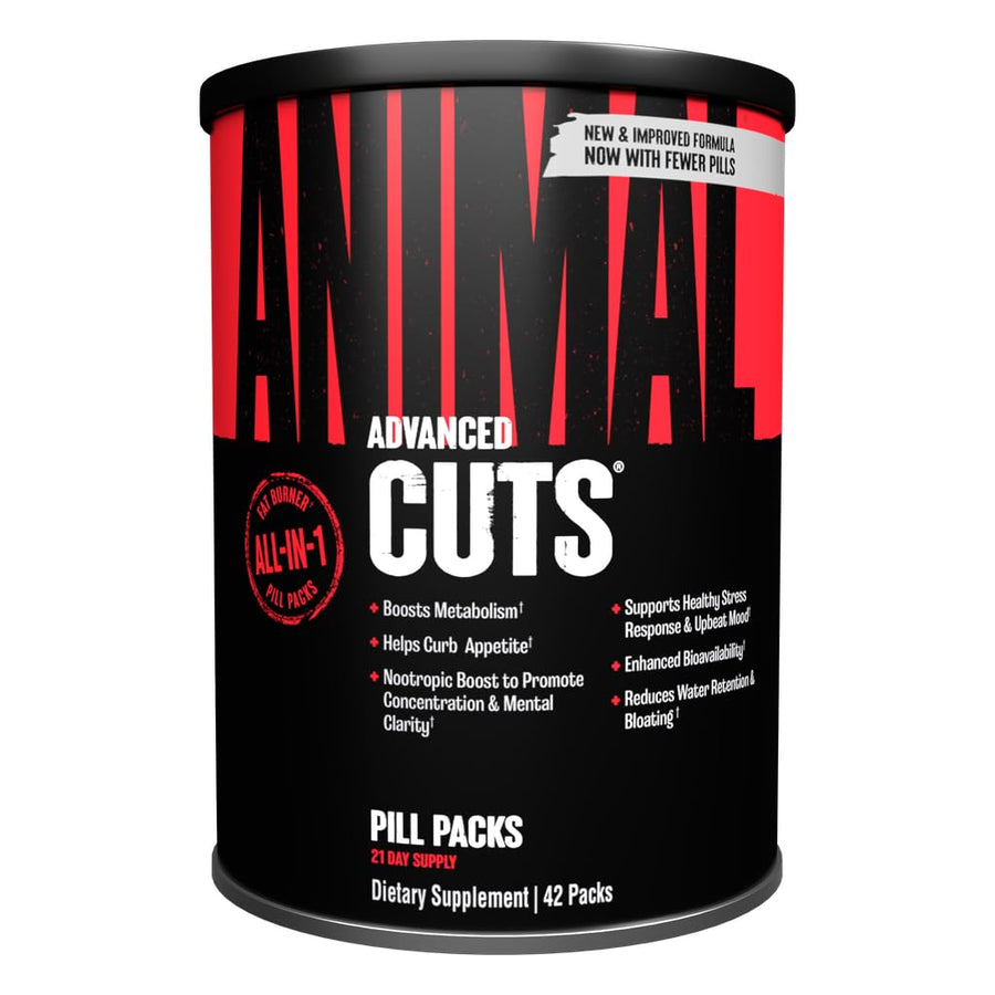 Animal Cuts Thermogenic Fat Burner – 42 Packs, Weight Loss Pills, Metabolism, Energy, Focus & Nootropic Brain Support