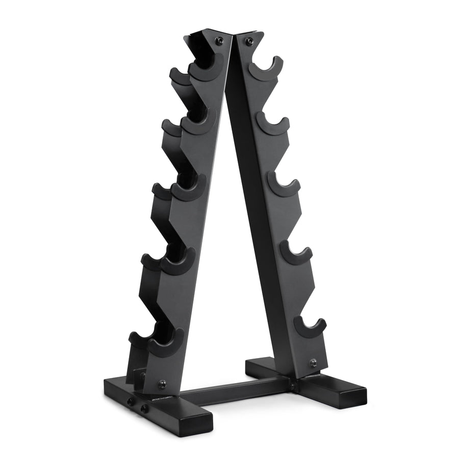 CAP Barbell A-Frame Dumbbell Rack – Carbon, Space-Saving Home Gym Storage