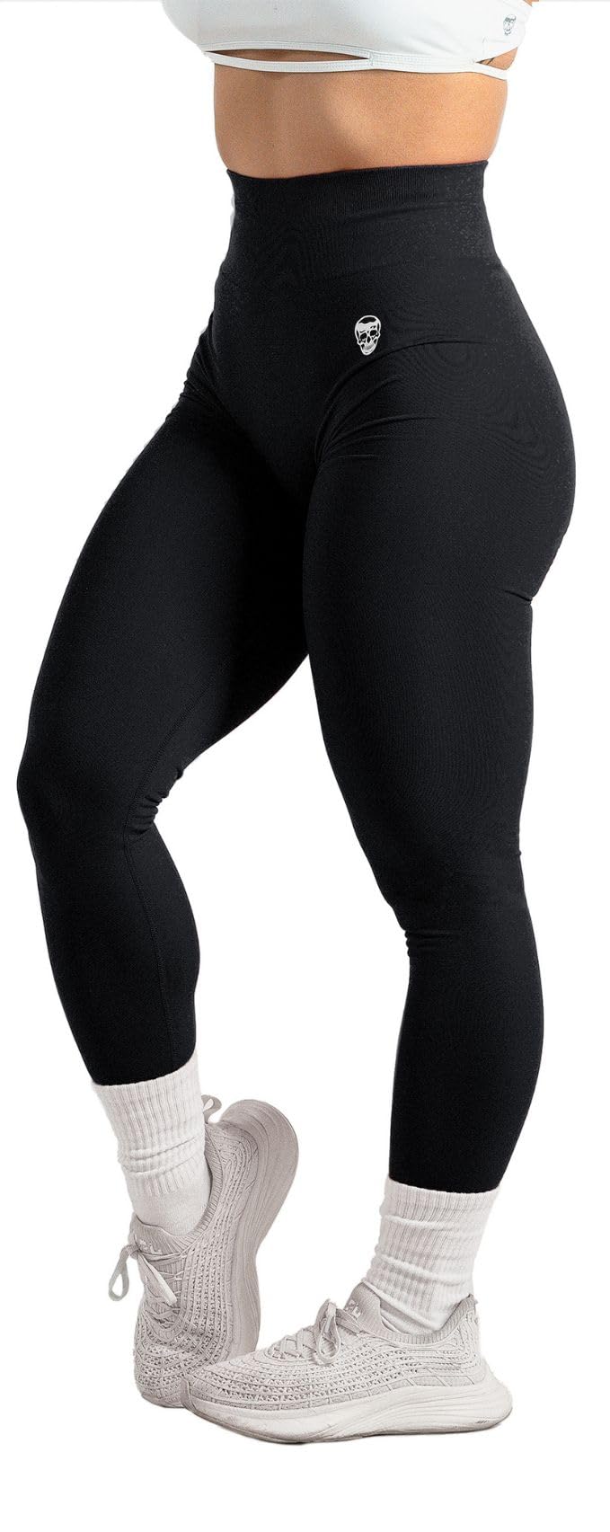 Gymreapers Infinity Seamless Leggings – High-Waisted Compression Workout Leggings (Black)
