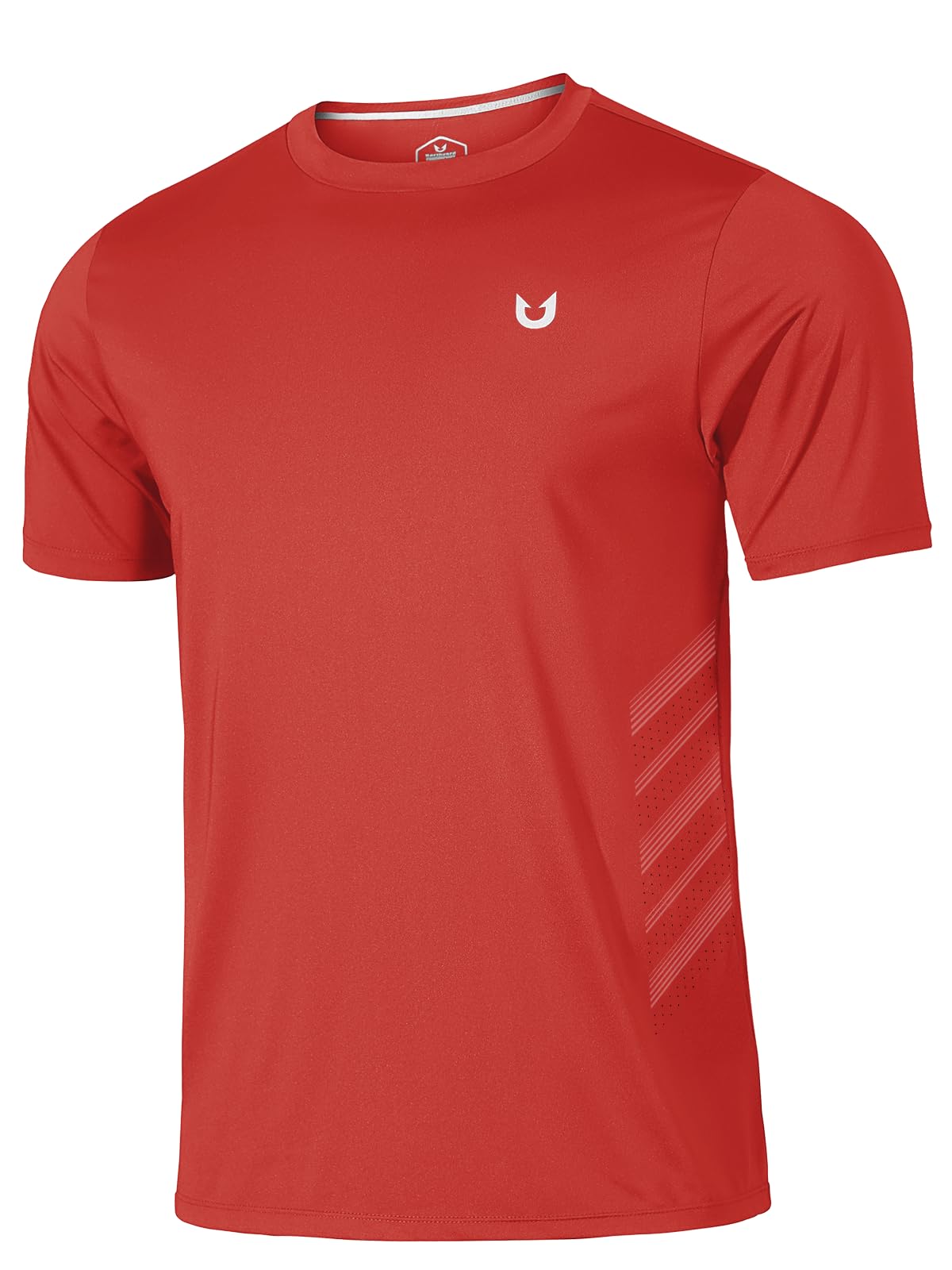 NORTHYARD Breathable 2.0™ Men's Athletic Workout Shirts Moisture Wicking Short Sleeve T-Shirt for Training Running RED-M