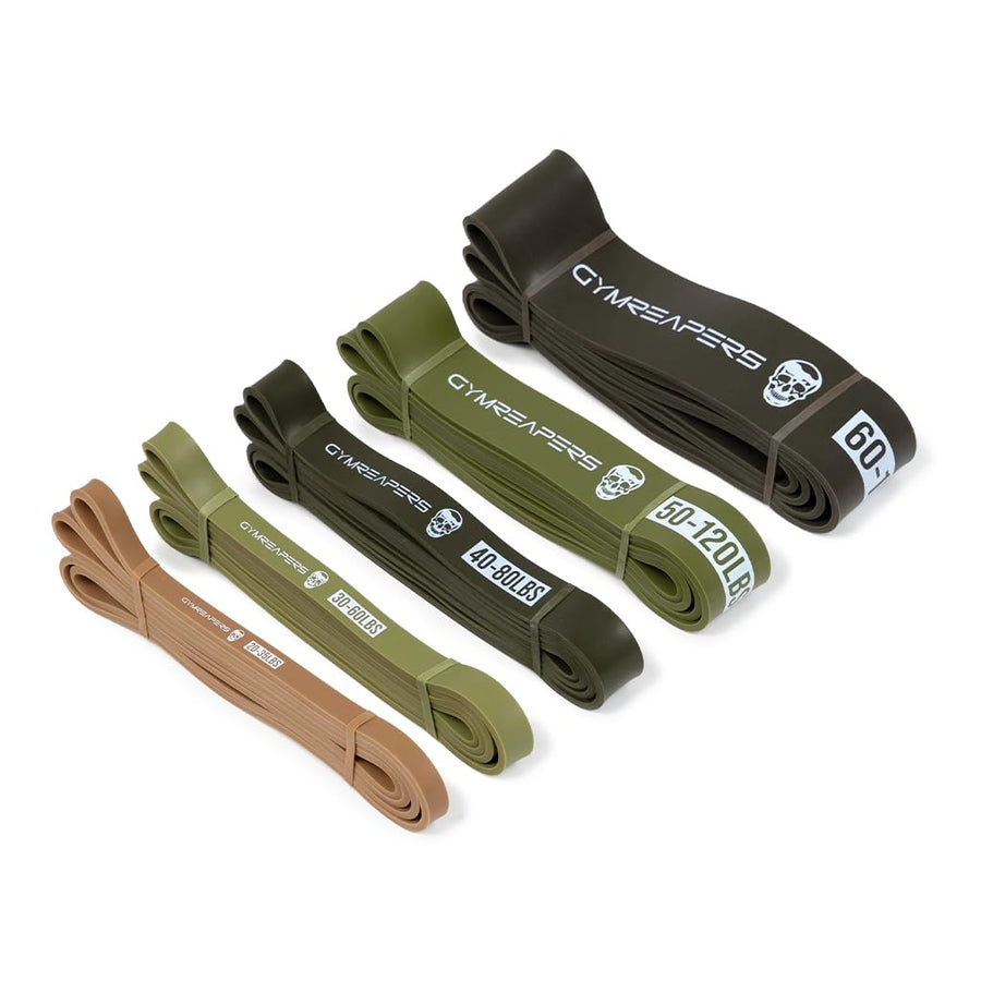 Gymreapers Resistance Bands Set – 5-Pack Strength & Mobility Training Bands (Military Set)