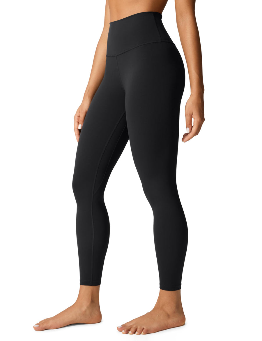 CRZ YOGA Butterlift Women's High Waisted Workout Leggings 25" – Athletic Pilates Yoga Pants Black