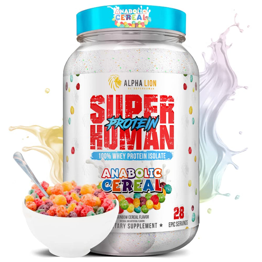 ALPHA LION Superhuman Whey Protein – Anabolic Cereal Flavor Whey Isolate Protein