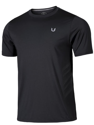 NORTHYARD Breathable 2.0™ Men's Athletic Workout Shirts Moisture Wicking Short Sleeve T-Shirt for Training Running Black-L