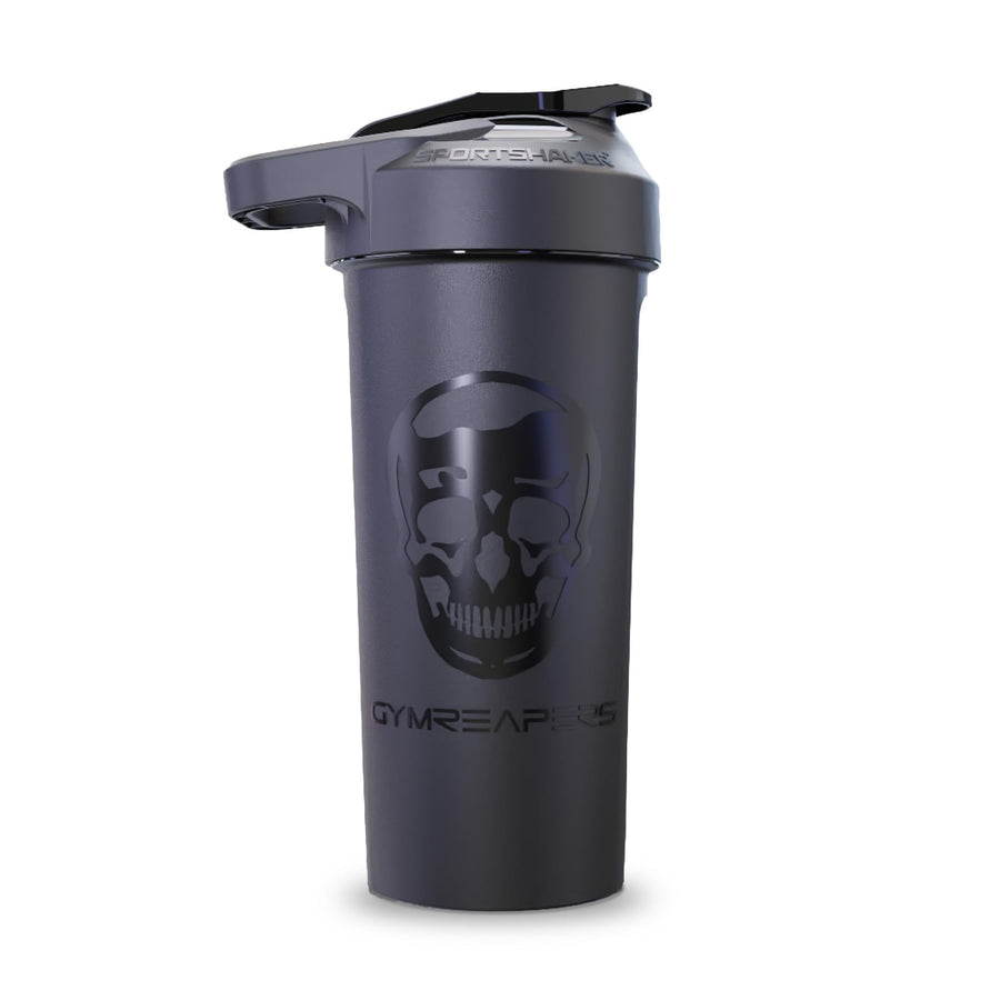 Gymreapers 27oz Sport Shaker Bottle – Leak-Proof Protein & Pre-Workout Mixer (Black/Black)