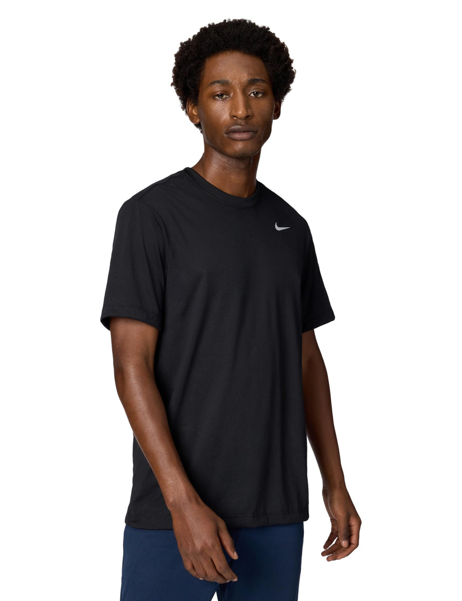 Nike Dri-FIT Relaxed Training T-Shirt – Soft Moisture-Wicking Performance Tee (Black/Matte Silver)