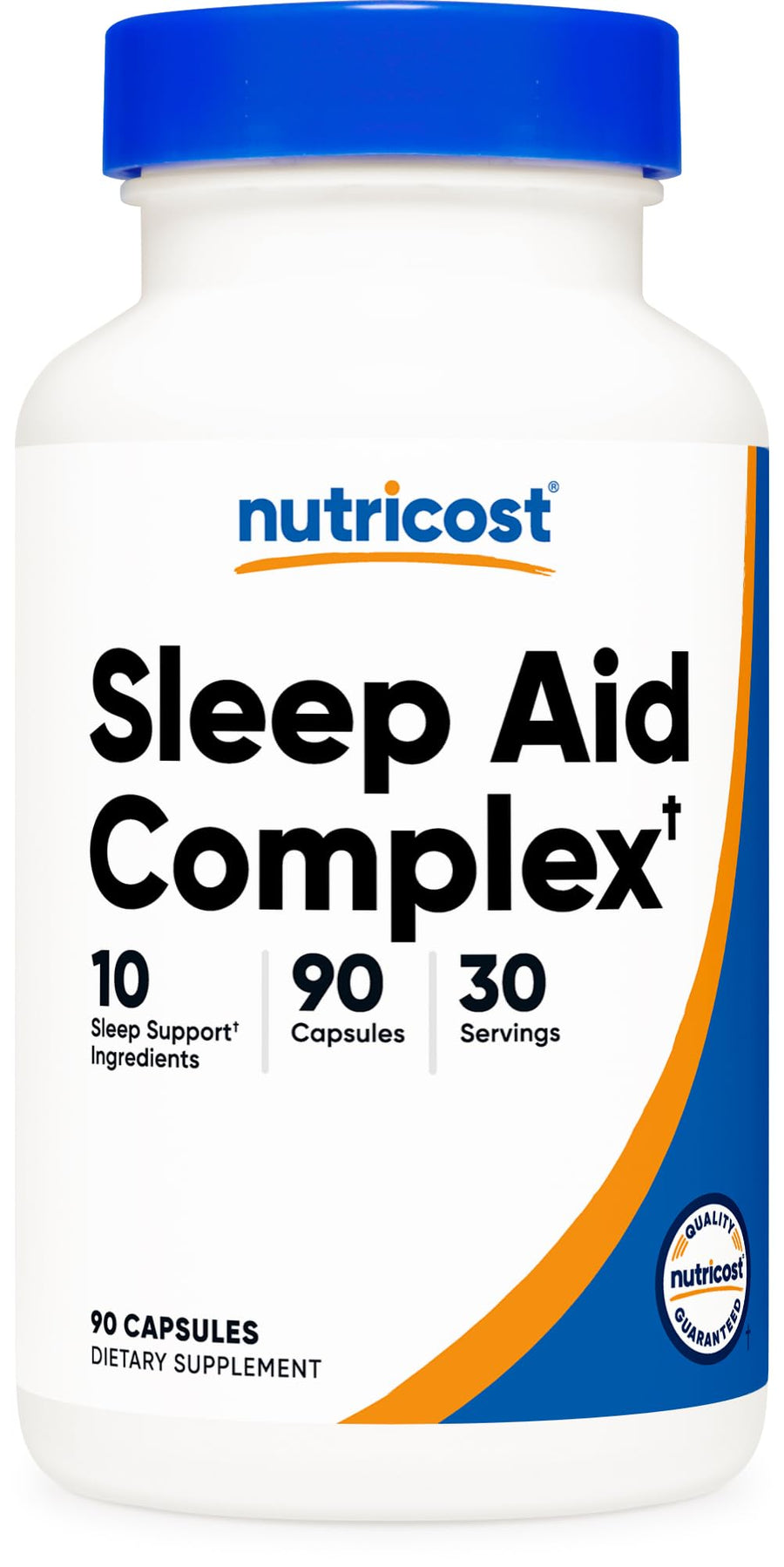 Nutricost Sleep Aid Complex 1330mg Capsules – Melatonin, GABA & Herbal Sleep Support, 30 Servings