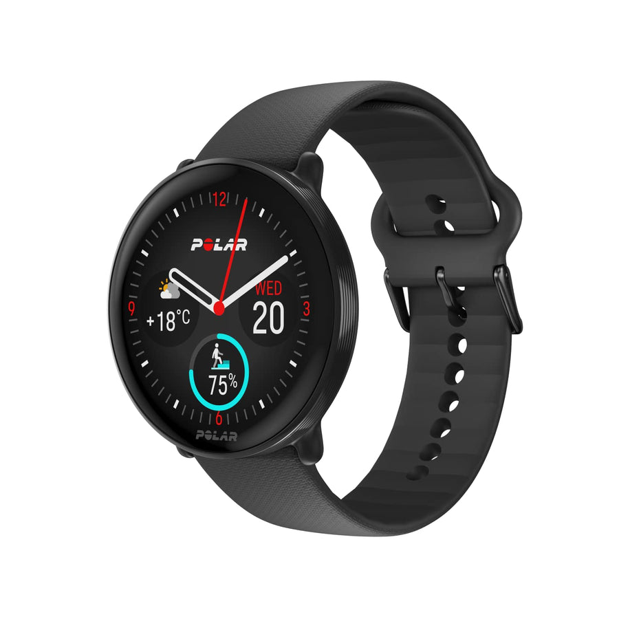 POLAR Ignite 3 Fitness Smartwatch – AMOLED Display, GPS, Heart Rate, Sleep Analysis, Voice Guidance, Night Black