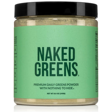 NAKED Super Greens Powder – Organic Greens Supplement with Probiotics & Digestive Support (35 Servings)