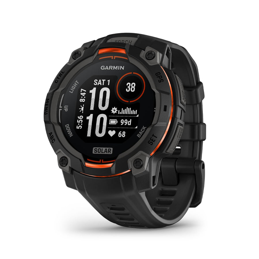 Garmin Instinct 3 Solar GPS Smartwatch – Rugged Outdoor Watch with Solar Charging