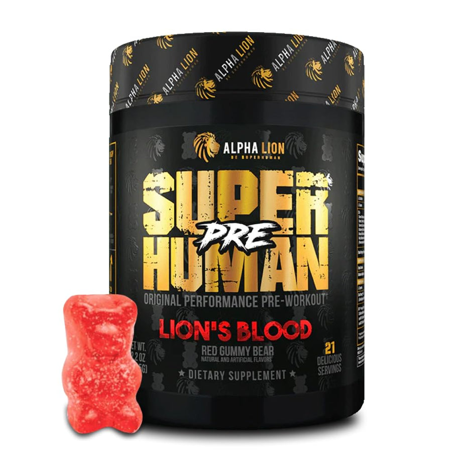 Alpha Lion Pre Workout – Lion’s Blood Flavor, High-Energy Performance Pre Workout (21 Servings)