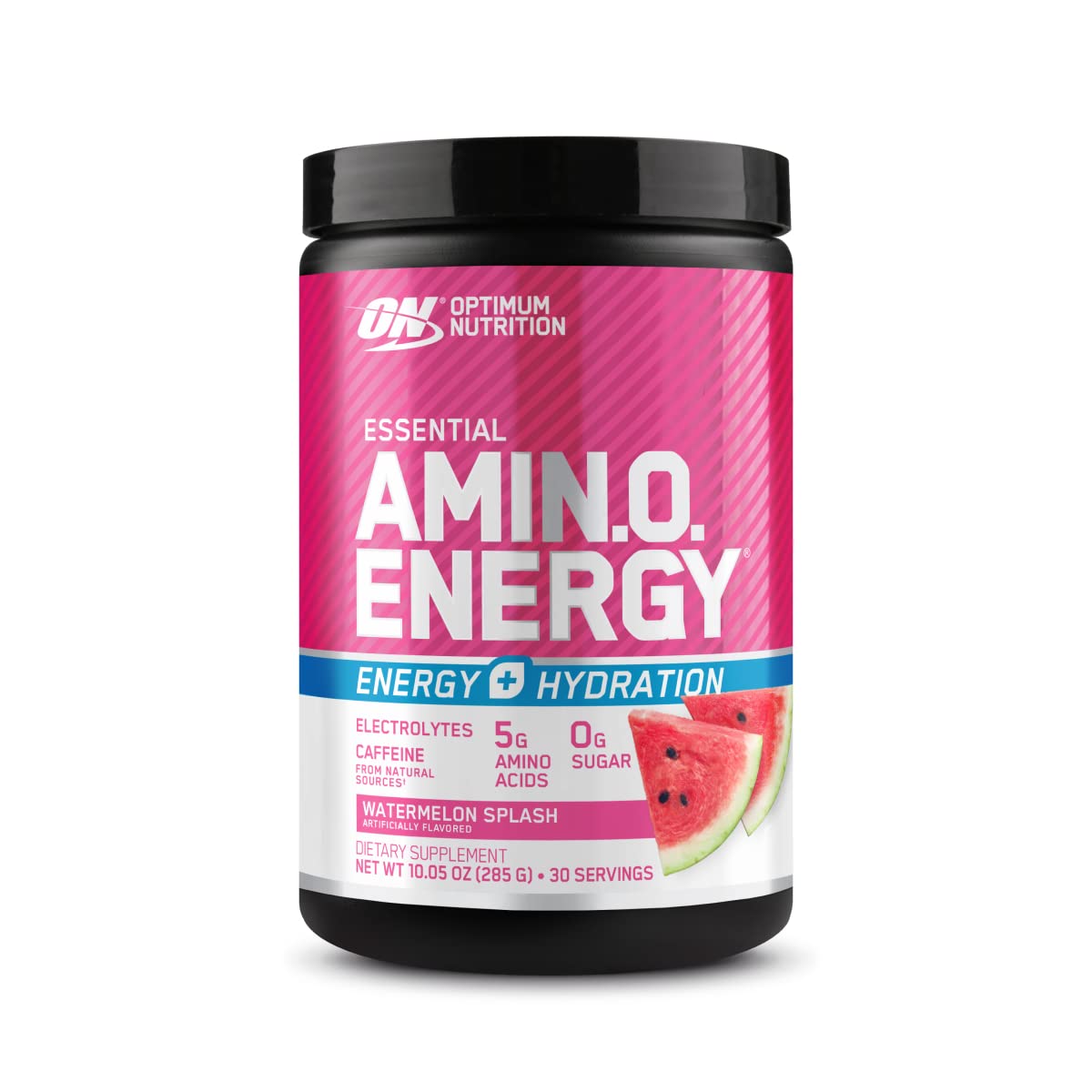 Optimum Nutrition Amino Energy Powder Plus Focus, with BCAA, Electrolytes, and Caffeine, Watermelon, 30 Servings (Packaging May Vary)