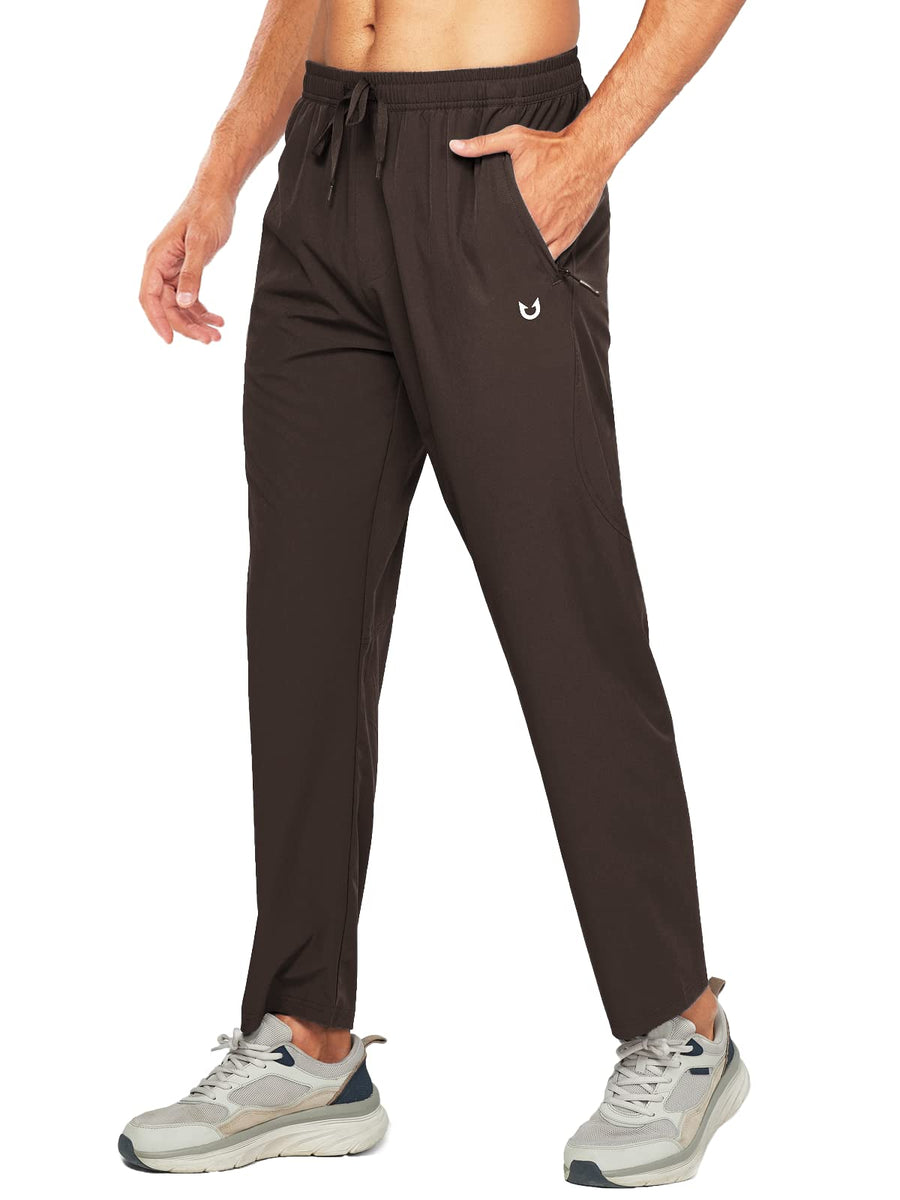 NORTHYARD Men’s Athletic Pants – Lightweight Gym Joggers with Zipper Pockets for Running & Training
