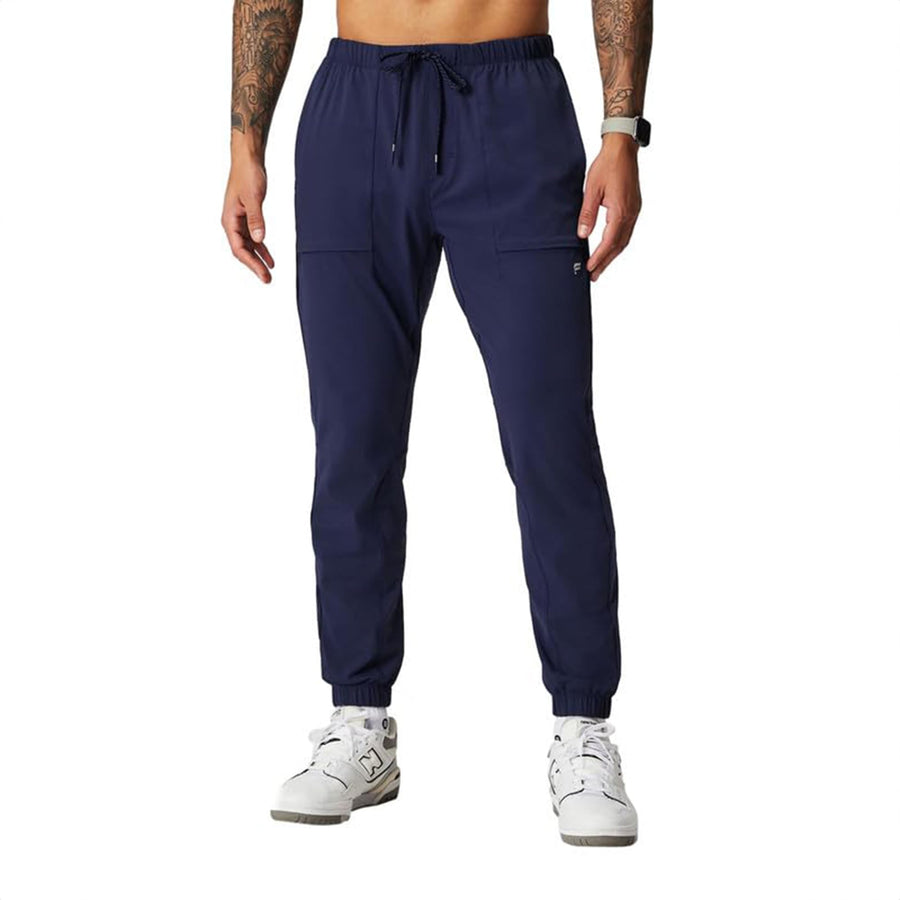 Fabletics Men’s The One Jogger – Quick-Dry Athletic Pants with Hidden Zipper Pockets, UPF Protection, 29" Inseam
