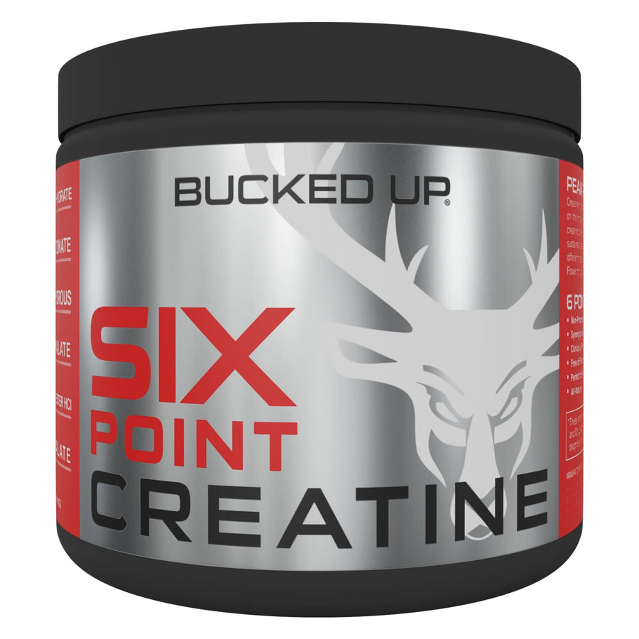 Bucked Up Six Point Creatine – Multi-Type Creatine Strength Support Supplement