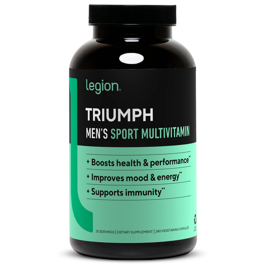 LEGION Triumph Men's Sport Vitamin – Complete Multivitamin for Men – Daily Vitamin Support for Health, Energy & Performance