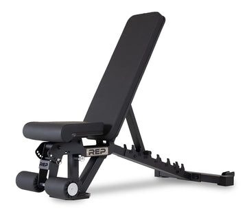 REP Foldable Adjustable Weight Bench – Flat, Incline & Decline (FID) Bench for Home Gym Strength Training