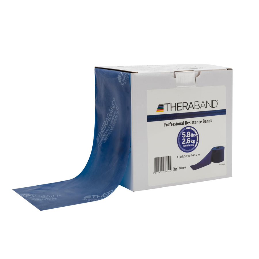 THERABAND Blue Extra Heavy Resistance Band – Level 4, 50-Yard Roll