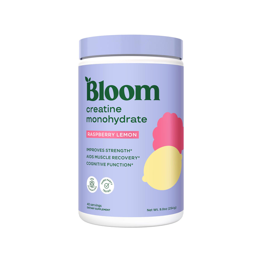 Bloom Nutrition Creatine Monohydrate Powder Raspberry Lemon – 5g Creatine 40 Servings