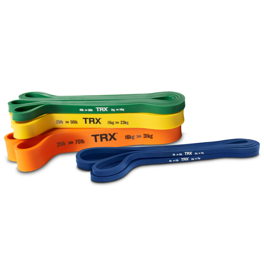 TRX Long Resistance Band Set – Multi-Level Full-Body Strength & Recovery Bands (5–70 lbs / 5–150 lbs Options)