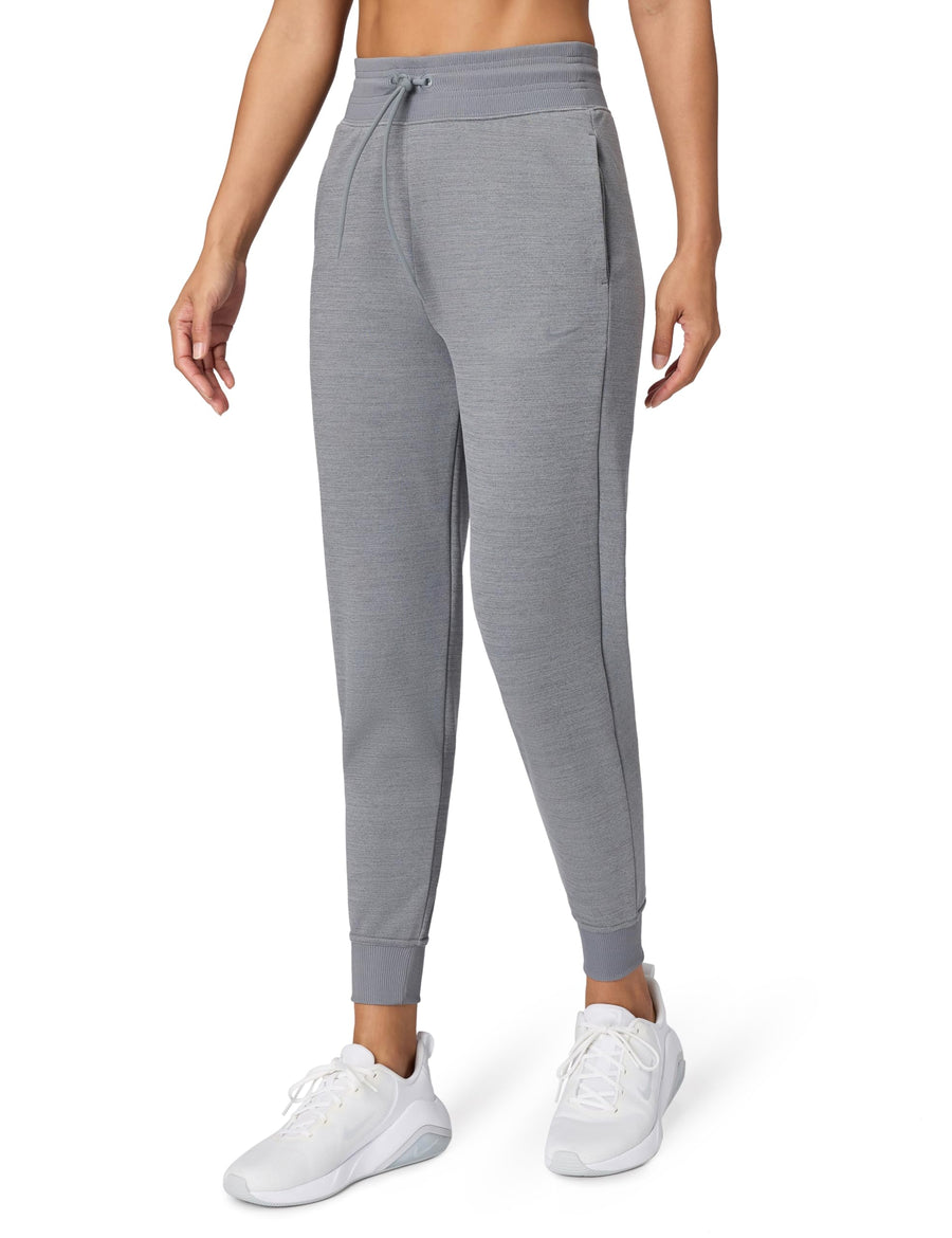Nike Women's Fleece Jogger Pants – Adjustable Drawcord Athletic Sweatpants (Carbon Heather)