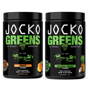 Jocko Fuel Greens Powder Bundle – Superfood Greens with Probiotics & Digestive Support (60 Servings)
