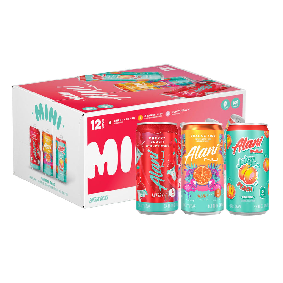 Alani Nu Variety Pack Energy Drinks – Zero Sugar 100mg Caffeine 8oz Cans 12 Pack
