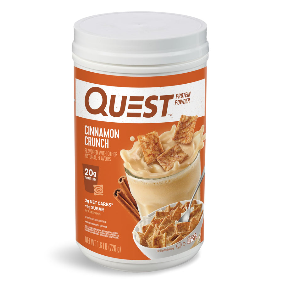 Quest Nutrition Cinnamon Crunch Protein Powder – Cinnamon Crunch High Protein Powder (1.6 lb)