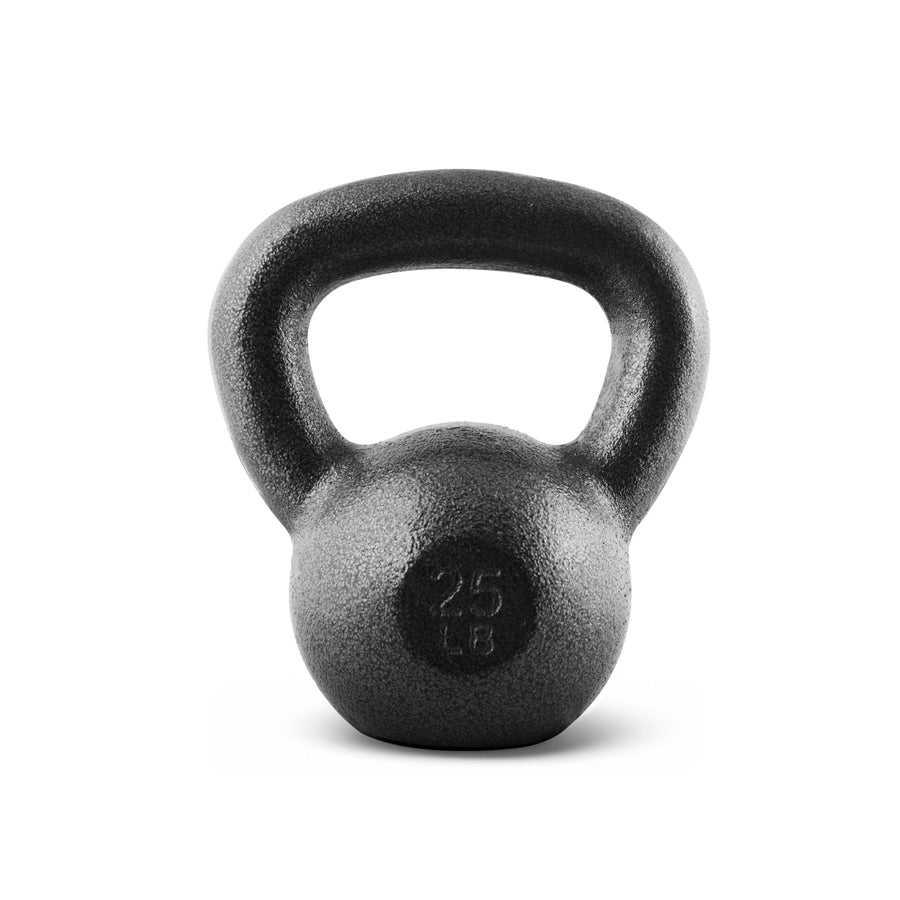 CAP Barbell Black Cast Iron Kettlebell – 25 Pounds, Strength Training & Functional Workouts