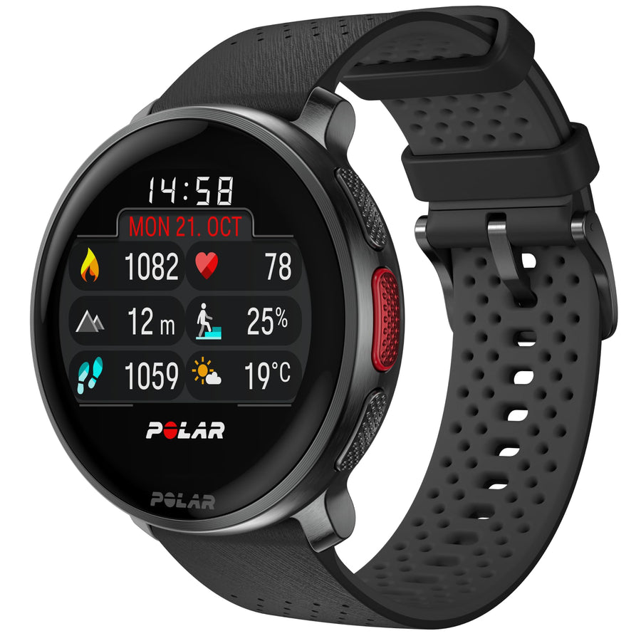 POLAR Vantage V3 Sport Watch – GPS, Heart Rate Monitor, Extended Battery, Offline Maps, Running & Triathlon, Black