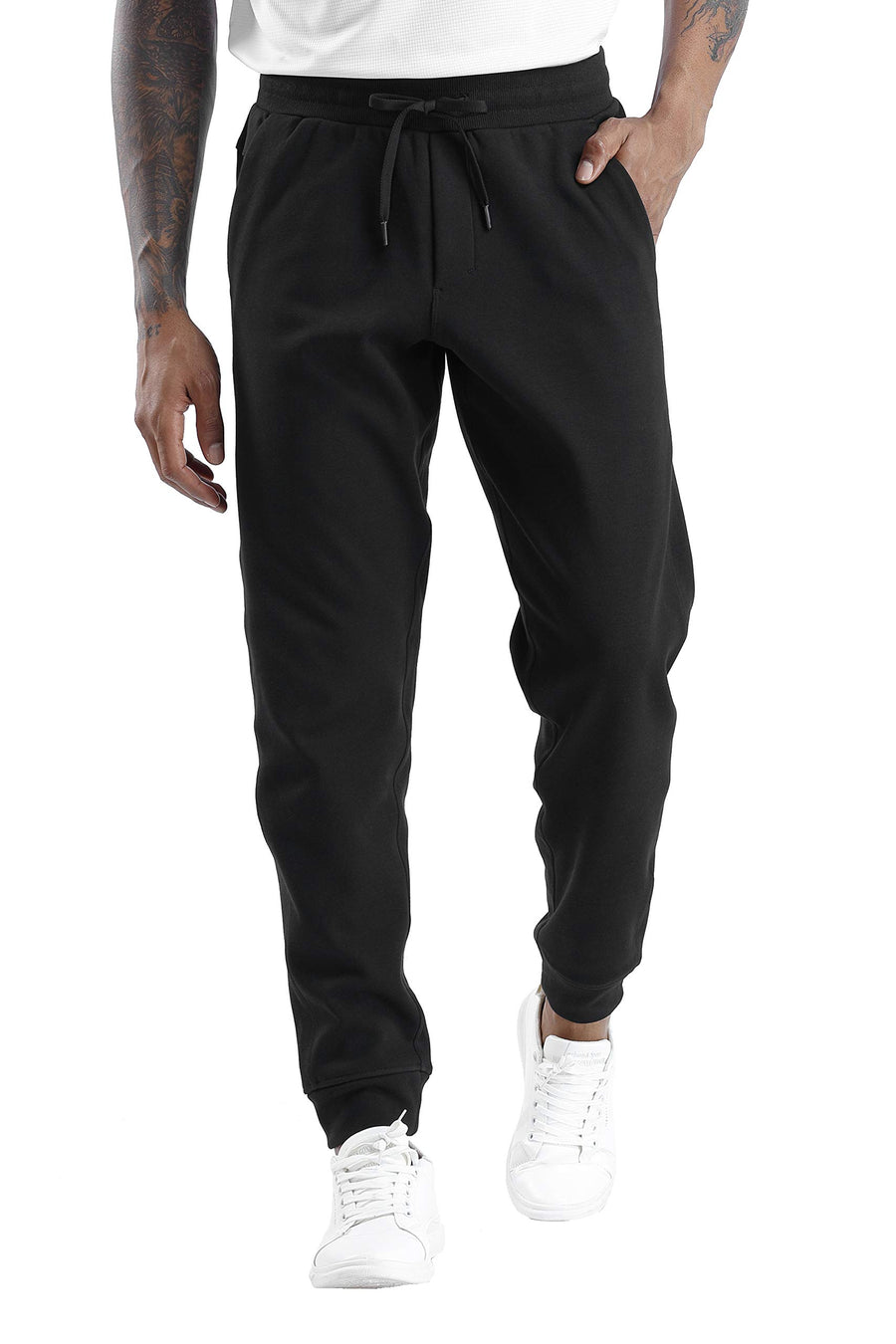 THE GYM PEOPLE Men’s Fleece Joggers – Deep Pockets Loose-Fit Sweatpants for Workout, Running, and Training