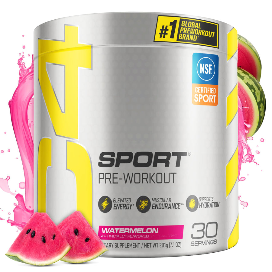Cellucor C4 Sport Pre Workout – Watermelon Flavor, NSF Certified Energy & Performance Pre Workout (30 Servings)