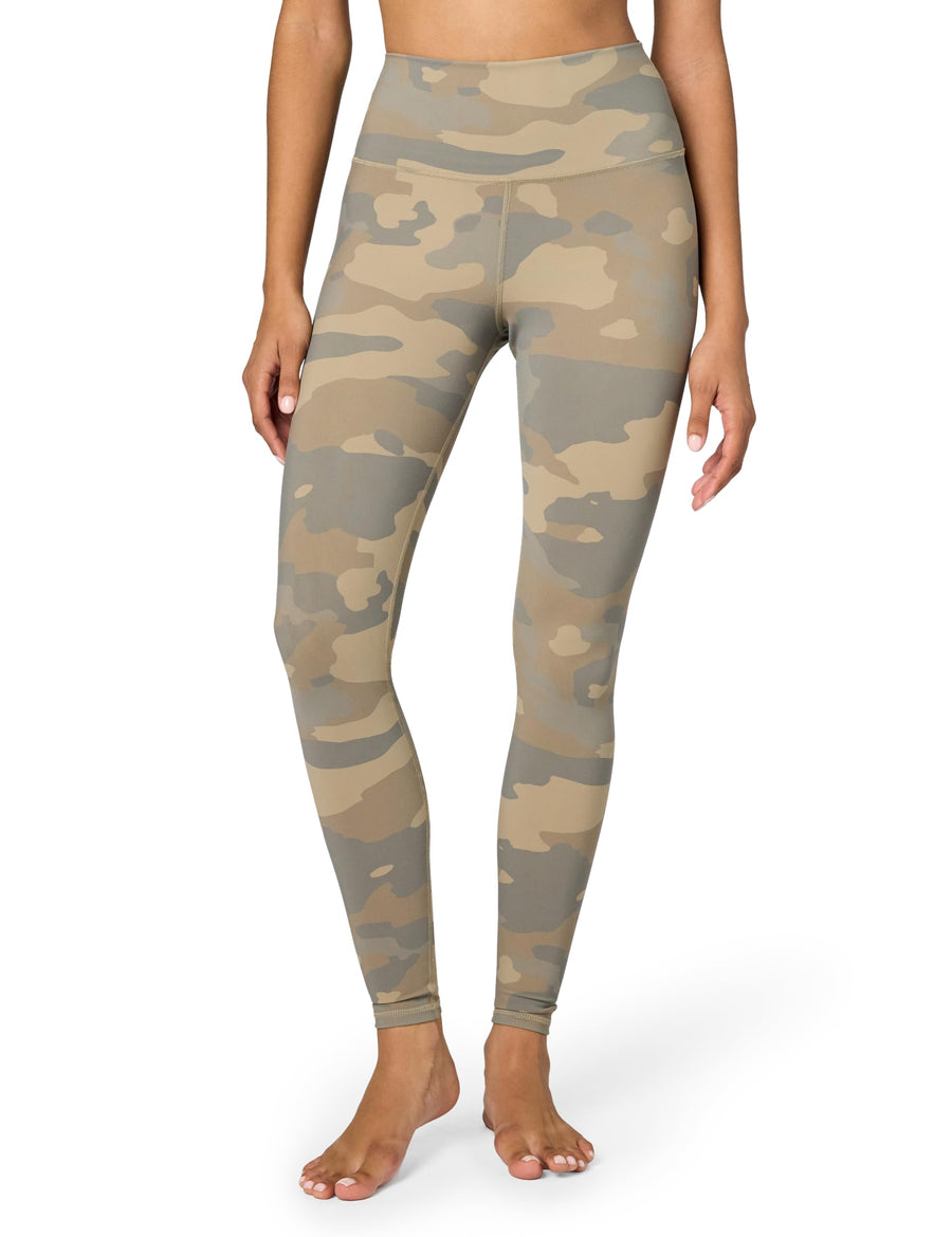 Alo Yoga Women's High Waist Vapor Leggings – Performance Workout Yoga Pants Putty Camouflage