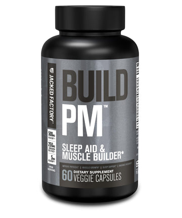 Jacked Factory Build PM Night Time Muscle Builder & Sleep Aid – Night Recovery & Sleep Support Formula