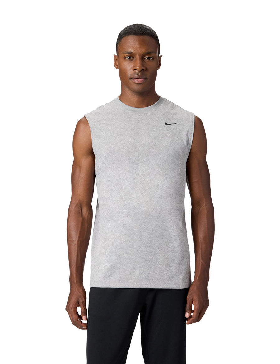 Nike Dri-FIT Training T-Shirt – Soft Moisture-Wicking Performance Tee (Tumbled Grey/Flat Silver/Heather/Black)