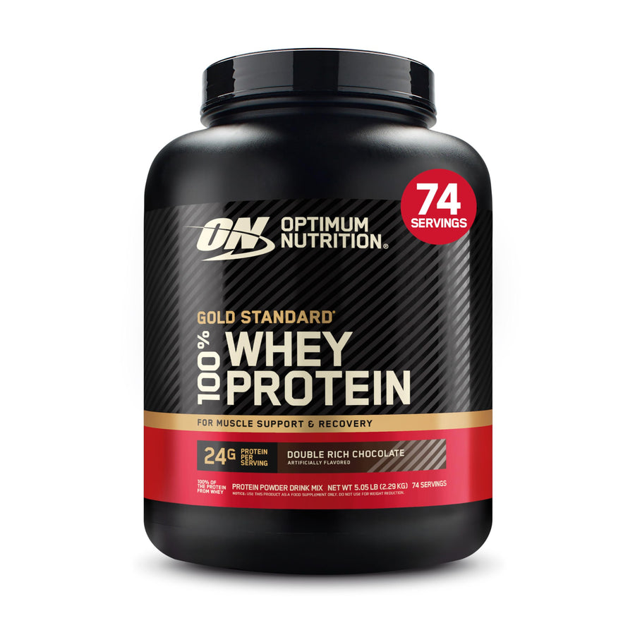 Optimum Nutrition Gold Standard 100% Whey Protein – Double Rich Chocolate Whey Protein Powder (5 lb)