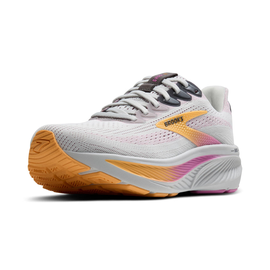 Brooks Ghost 17 Women's Running Shoes – Oyster/Apricot/Pink Neutral Cushion Running Sneakers