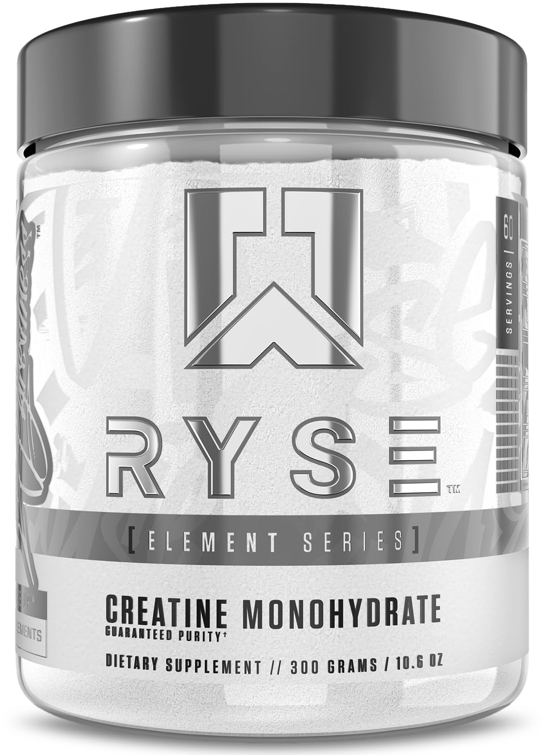 RYSE Creatine Monohydrate Powder - Unflavored - Supports Men & Women Lean Muscle Growth, Strength, Power, and Endurance - Helps Reduce Fatigue and Improve Workout Recovery - 60 Servings