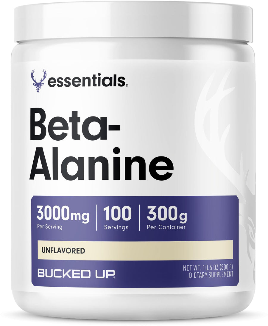 Bucked Up Beta Alanine Powder – Unflavored Endurance Support Supplement (100 Servings)