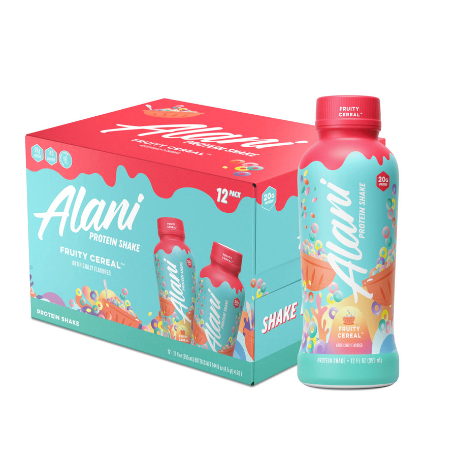 Alani Nu Ready to Drink Protein Shake Fruity Cereal – 20g Protein Gluten Free 12 Pack
