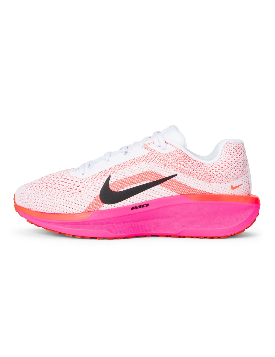 Nike Air Cushioned Training Shoes – Breathable Performance Sneakers (White/Black/Hyper Pink/Bright Crimson)