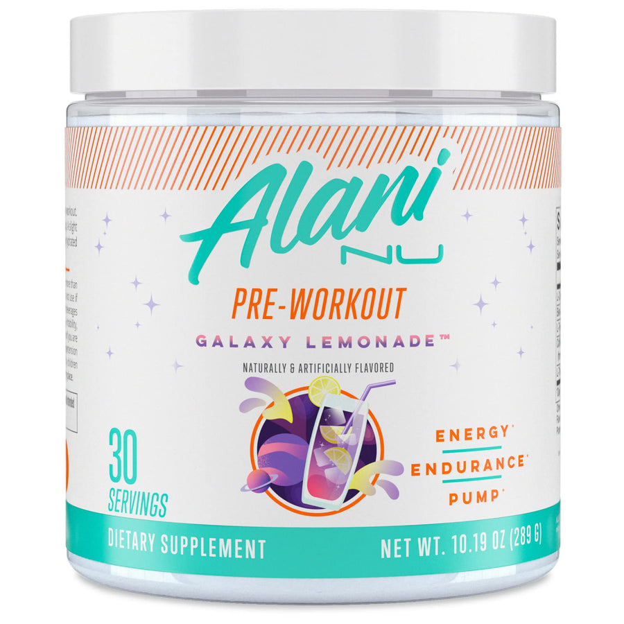 Alani Nu Pre-Workout Powder Galaxy Lemonade – 200mg Caffeine Amino Energy Formula 30 Servings