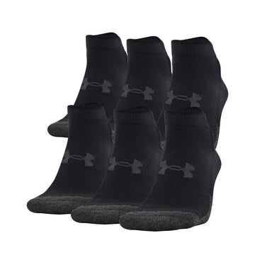Under Armour Standard Performance Tech Low Cut Socks, Multipairs, Black (6-Pairs)
