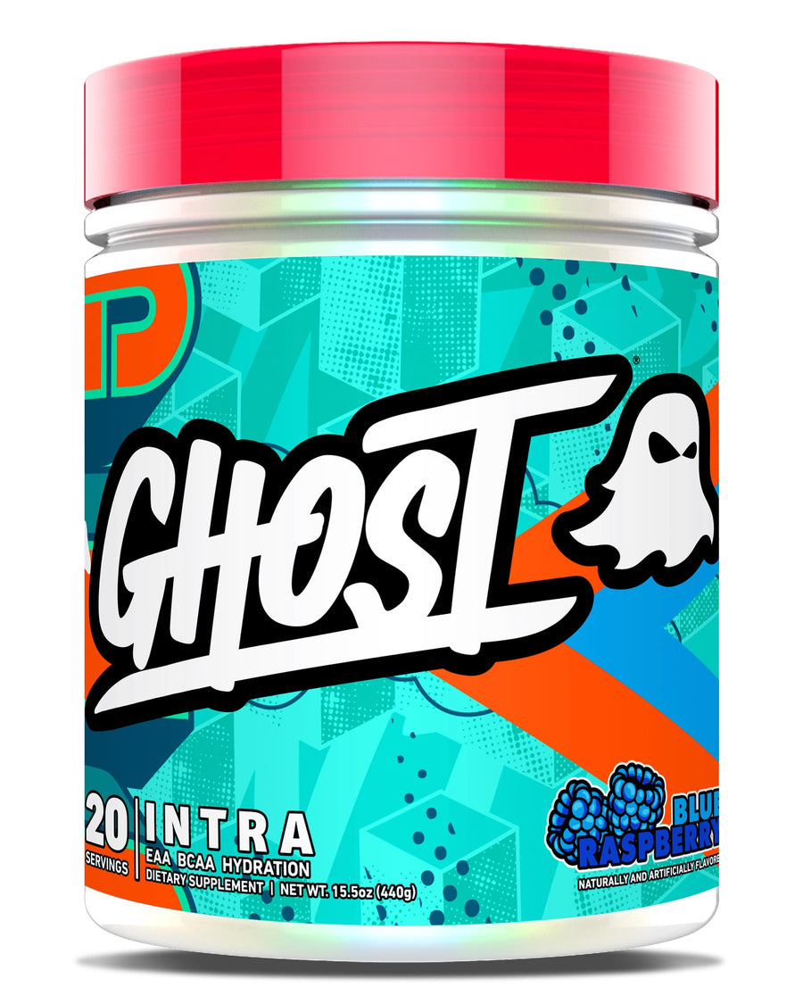 GHOST Intra Workout Powder – Blue Raspberry Amino & Hydration Formula