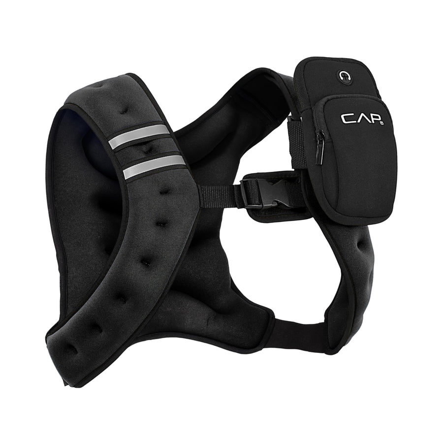 CAP Barbell 8 lb Weighted Vest with Phone Pocket for Walking, Running, and Cardio Training