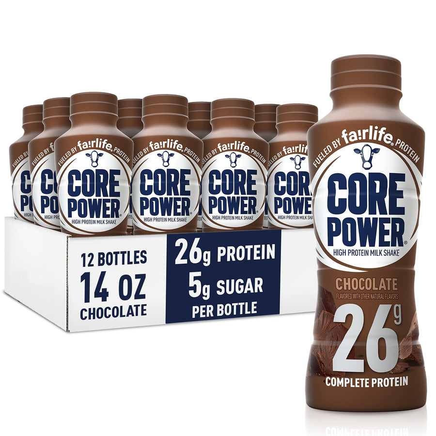 Core Power Protein Shake – Chocolate Ready-to-Drink Recovery Shake (26g Protein)