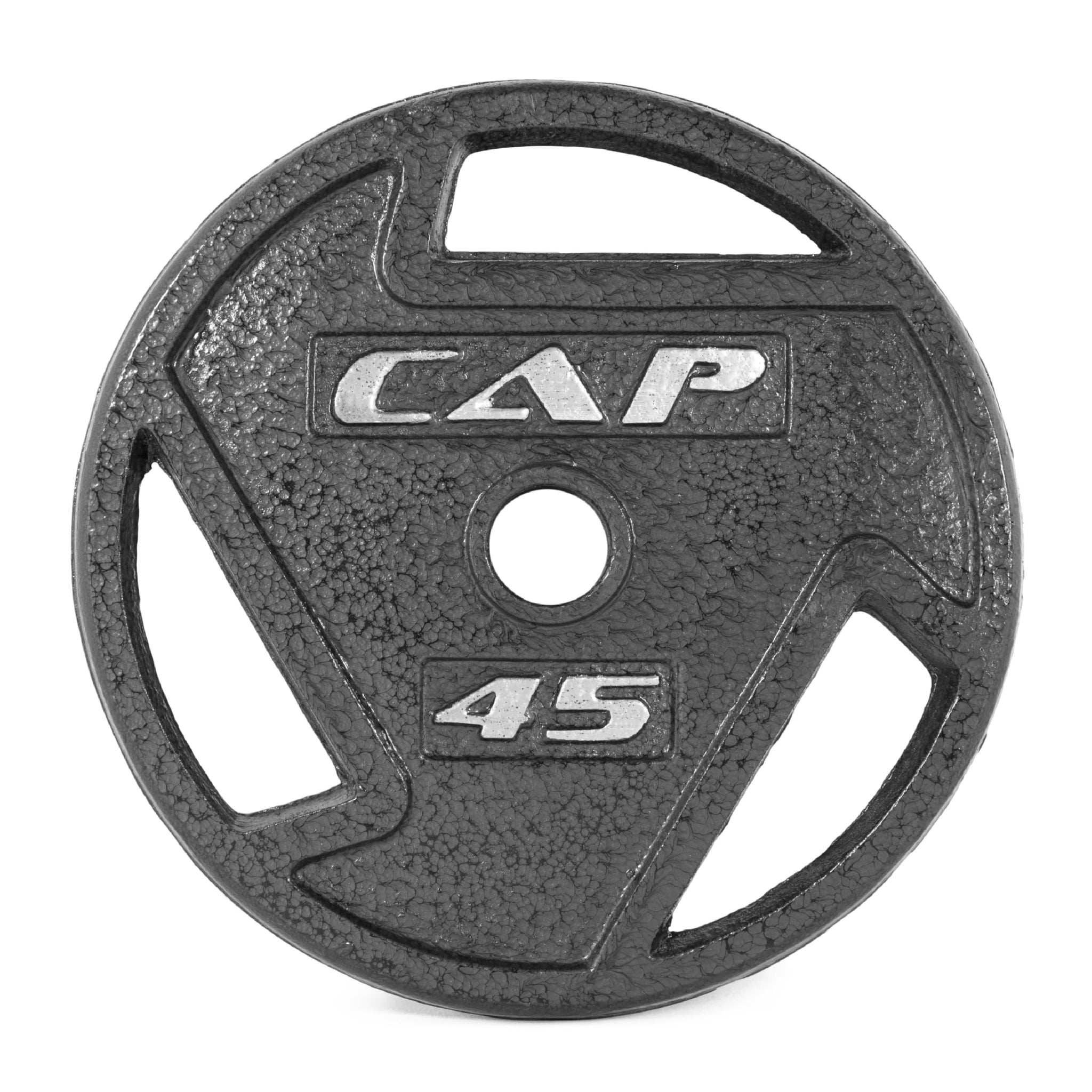 CAP Barbell 45 lb Olympic 2-Inch Cast Iron Grip Weight Plate – Single